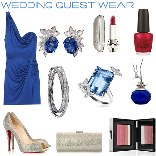 blue wedding guest wear, grey weding fashions