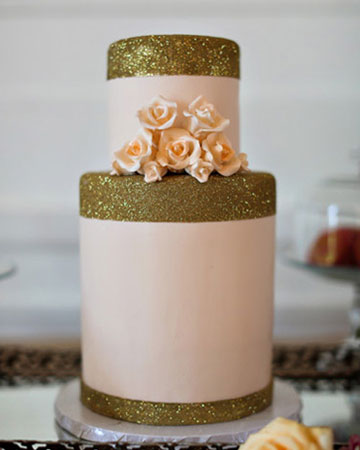 Champagne & Gold wedding cake, wedding cake