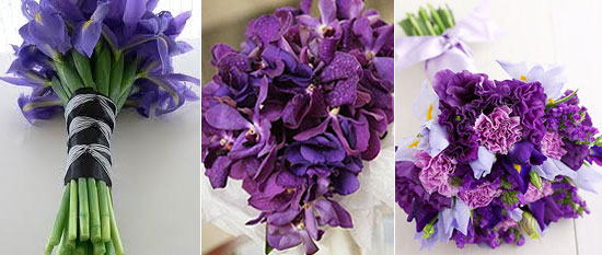 purple wedding flowers,purple wedding bouquets,purple bridal bouquets,iris bridal bouquets,orchid bridal boquets