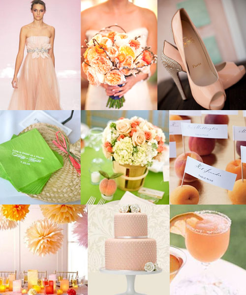 colour pallets, green peach orange colour pallet, peach wedding, peach weddings,peach green weddings, peach green wedding colour pallets
