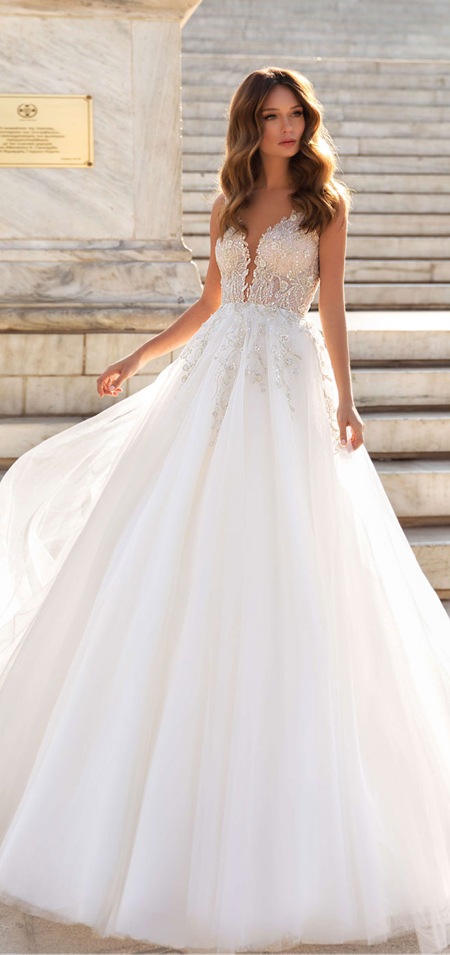 Sleeveless wedding gown Luce Sposa wedding dress - the Greece Campaign #wedidngdress #weddinggown wedding dress