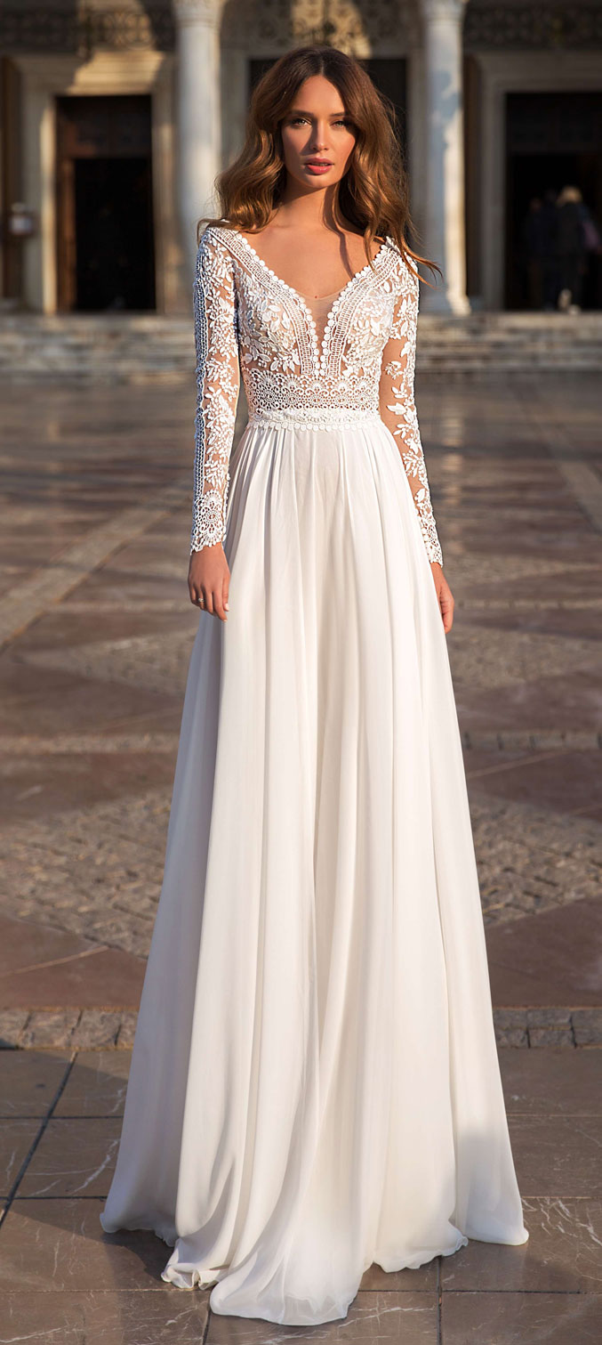 55 Long sleeve wedding dresses for fashion forward brides