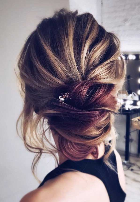 59 Stunning messy updo hairstyles for special occasion - wedding hair , messy updo , low updo, low bun #promhairsytles #updo #weddinghair #hairdo