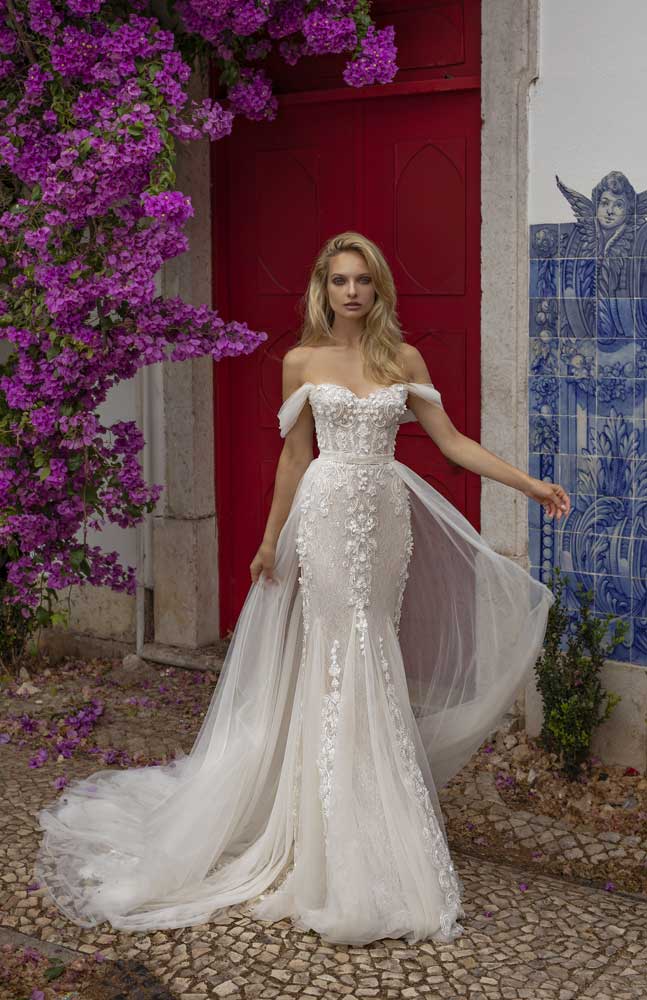 Wedding Dress With Detachable Skirt  DD Clothing
