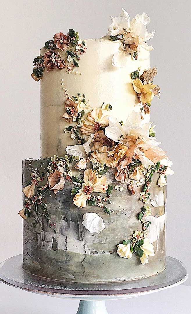 79 painted wedding cakes that are really pretty!