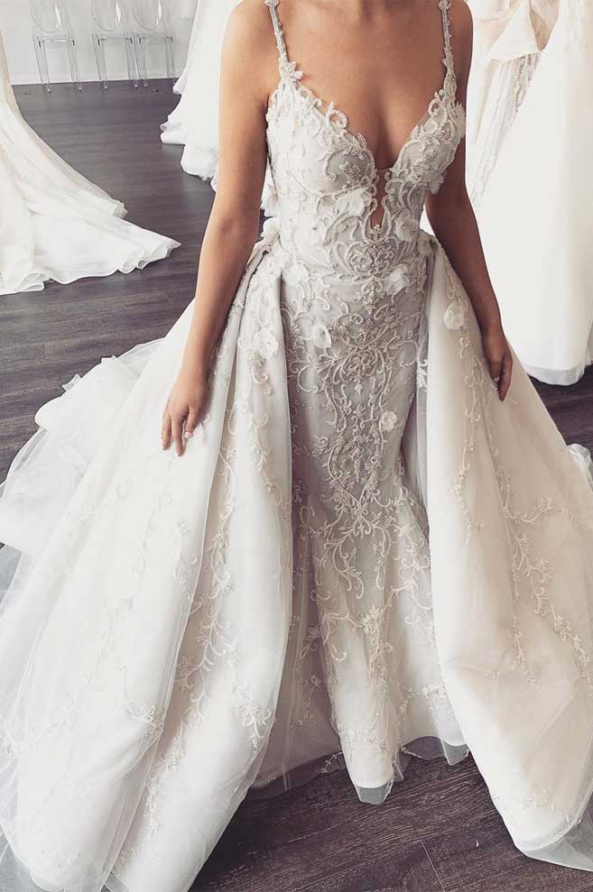 26 Best Detachable skirt wedding dress ideas  bridal gowns wedding  dresses wedding gowns