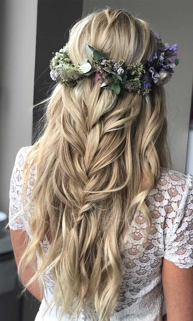 romantic bridal hairstyles, hairstyles for weddings long hair, 2019 wedding hairstyles for long hair, bridal hair trends 2019, bridal hair 2019, 2019 bridal hair styles, bridal hairstyles pictures, 2019 bridesmaid hairstyles , wedding hairstyle, bridal hairstyles , wedding hairstyle for medium hair length, best wedding hairstyle 2019 , half up half down wedding hairstyles