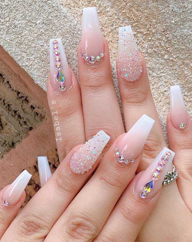 Nail Art #4825 - Best Nail Art Designs Gallery | BestArtNails.com | Pink  nail art designs, Pale pink nails, Pink glitter nails