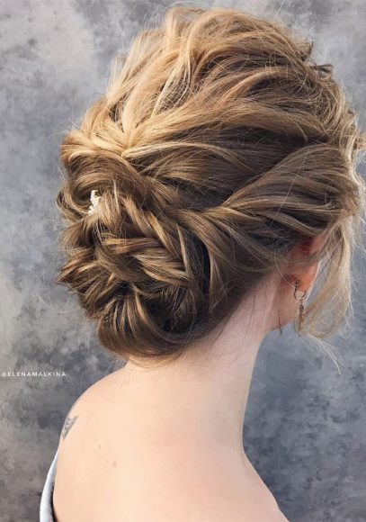Elegant wedding hairstyles for beautiful brides - Textured updo