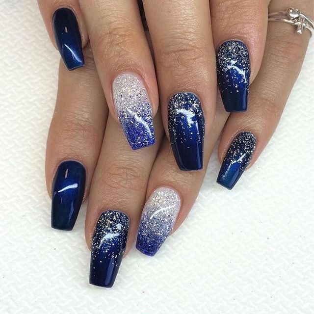Top 9 Navy Blue Nails With Silver - Vik News