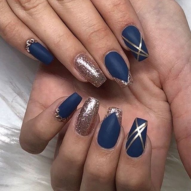 elegant dark blue nail colors, dark blue nail colors, dark blue nails, blue nails, navy blue nails, dark blue nails coffin, navy blue nails with glitter, navy blue nails matte, dark blue nail polish, navy blue nails with silver , glitter, navy blue nails with gold, blue and silver nail designs, blue nail designs