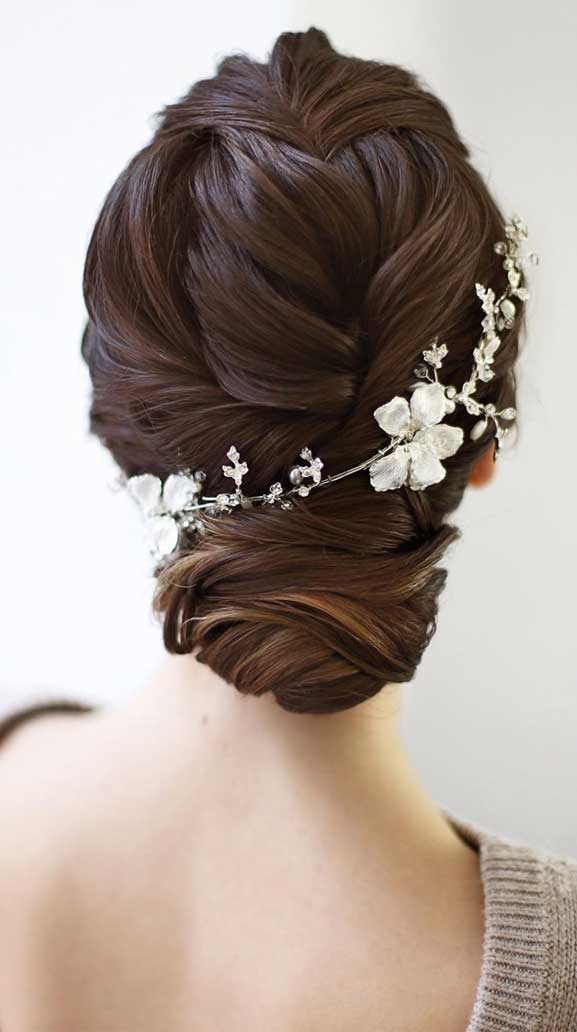 bridal hairstyles pictures, bridal hairstyles for long hair,updo bridal hairstyles #weddinghairstyles wedding hairstyles down, wedding hairstyles, updo bridal, bridal updos #updos #bridalupdos wedding updos for medium length hair, wedding updos with braids , romantic wedding updos, wedding updos black hair, classic bridal updo, wedding day updos
