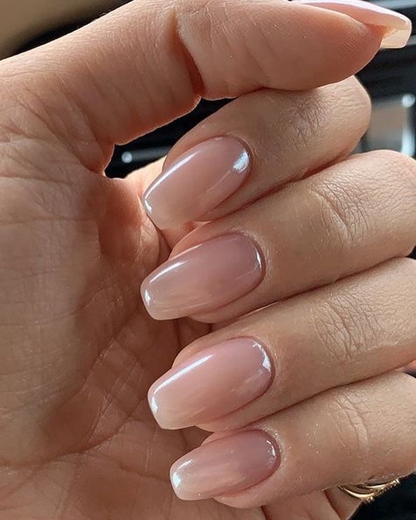 blush nails, nude nail color, nail color ideas #simplenails nail colors, simple pink nails, nail art designs, acrylic nails, neutral nails, nail color ideas #pinknails best nails , nail trends 2020 #nailart