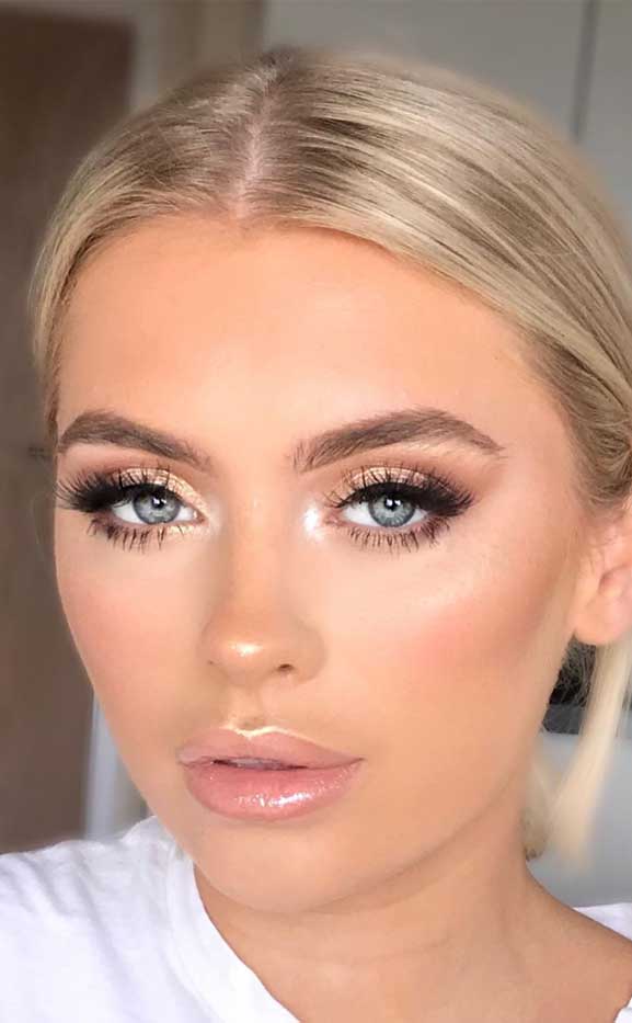 bridal makeup looks, bridal makeup, wedding makeup looks for blondes, wedding makeup looks for brunettes, wedding makeup looks 2020, best wedding makeup 2020, bridal makeup trends 2020, natural wedding makeup looks, wedding makeup pictures, wedding makeup natural #weddingmakeup #bridalmakeup nude lip bridal makeup