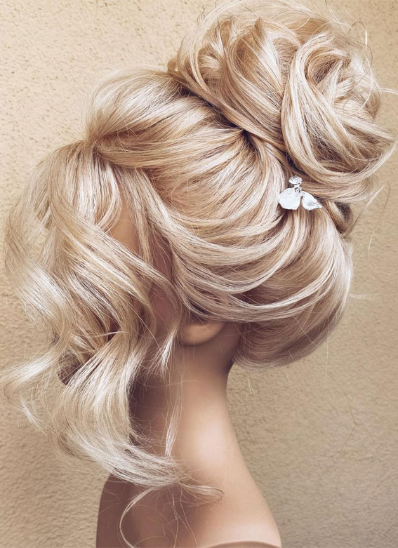 33 Bridal Bun Hairstyle Ideas for Your Wedding Day  Brit  Co