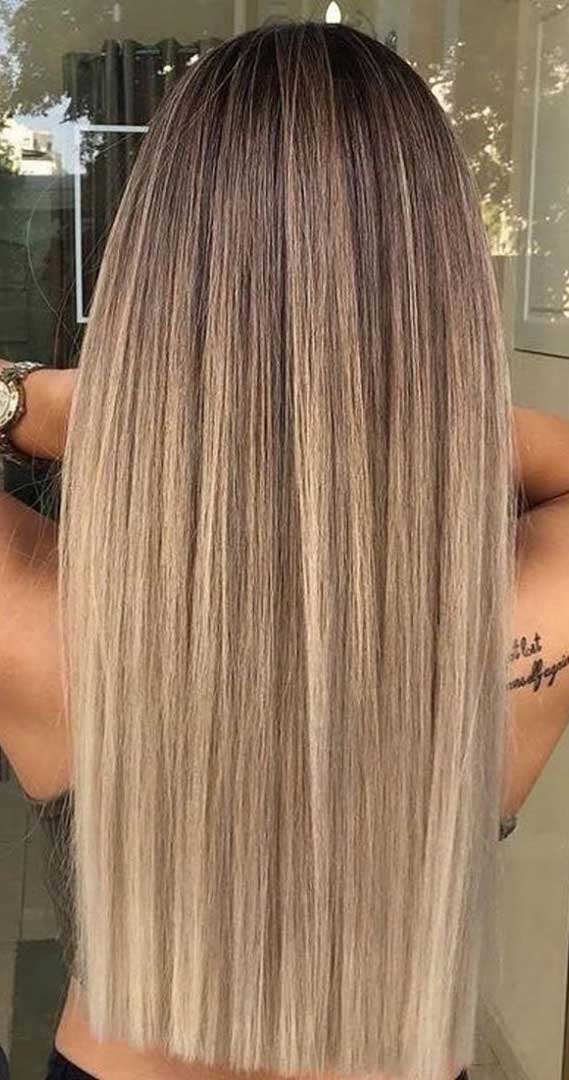 hair color, ombre hair #haircolor #balayagehair balayage hair, balayage hair brown, balayage hair blonde, balayage hair color, brown hair with highlights, balayage dark hair