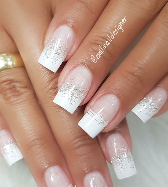 wedding nails, nail art , nails design, wedding nails ideas, bridal nails #nailart #nailsdesgin #weddingnails #bridalnails #pinknails