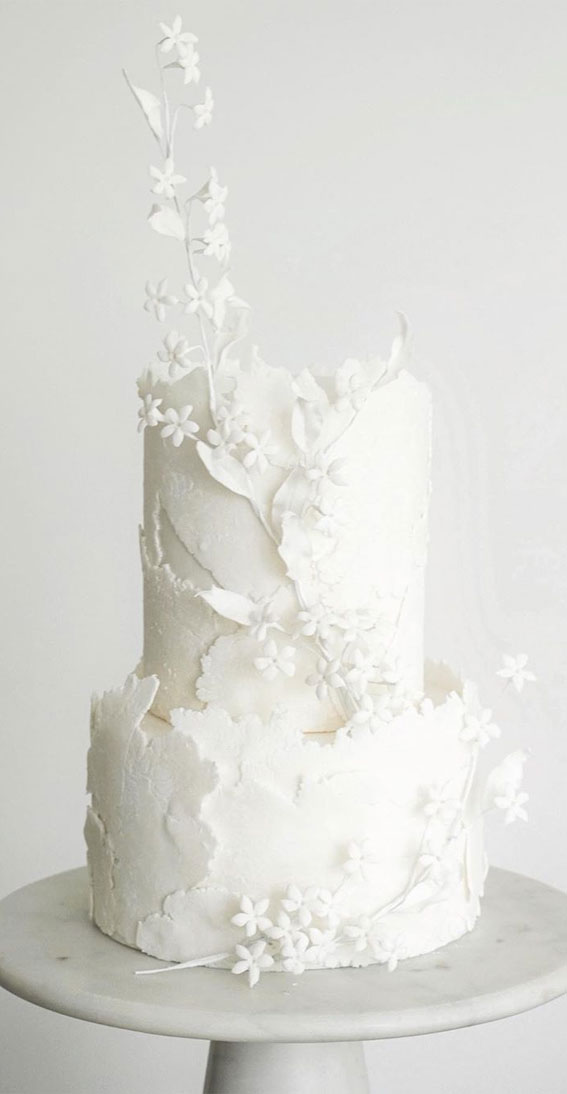 Beautiful wedding cake ideas for your dream wedding : Textured wedding cake