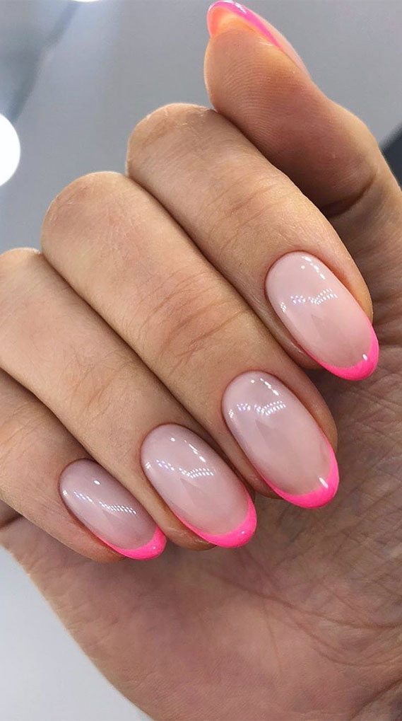 neutral nail colors, summer nail designs, summer nails 2020, nail art designs, summer nail colors, french tip nails 2020, modern french nails , ombre summer nails, acrylic nails, short nails