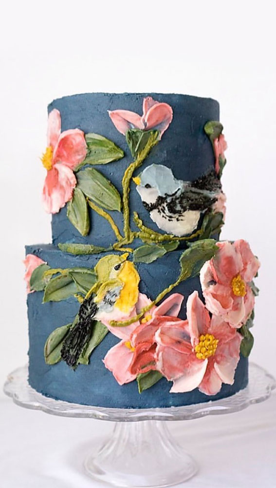 The Most Beautiful Art Of Cakes – Wedding Cakes Inspired by Works of Art : pink floral
