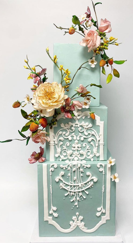 The Most Beautiful Art Of Cakes – Wedding Cakes Inspired by Works of Art : Green Cake