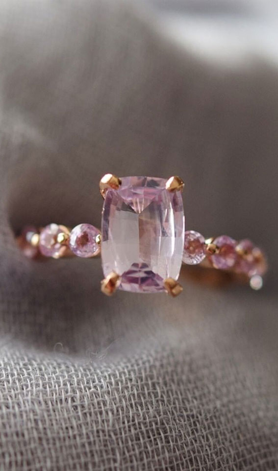 44 Insanely Gorgeous Engagement Rings – pink engagement ring