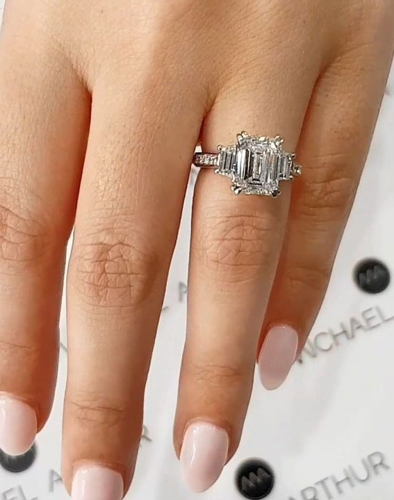 44 Insanely Gorgeous Engagement Rings – Emerald cut diamond