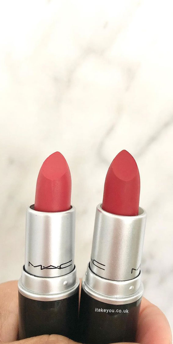 Red MAC Lustre Lipsticks { See Sheer vs Ruby Woo Mac Lipsticks }