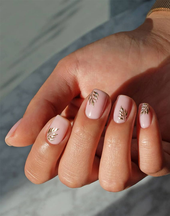 48 Most Beautiful Nail Designs to Inspire You – Gold Palm Trees