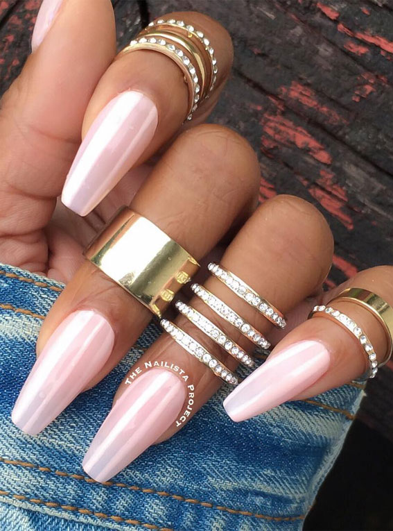 48 Most Beautiful Nail Designs to Inspire You – Pink Shiny