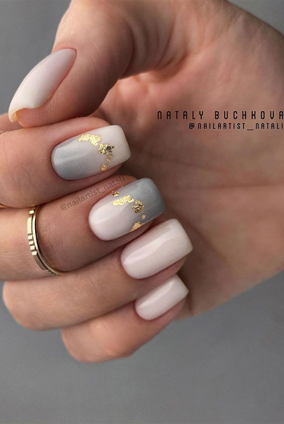 The Pretty co - How satisfying is this set of gradient nails? ⠀ Not often  you see plain nails here but I'm all for a stunning set like this! ⠀ As you