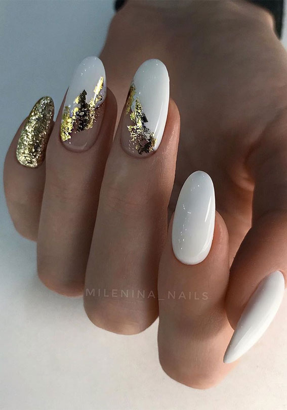 48 Most Beautiful Nail Designs to Inspire You – Half White