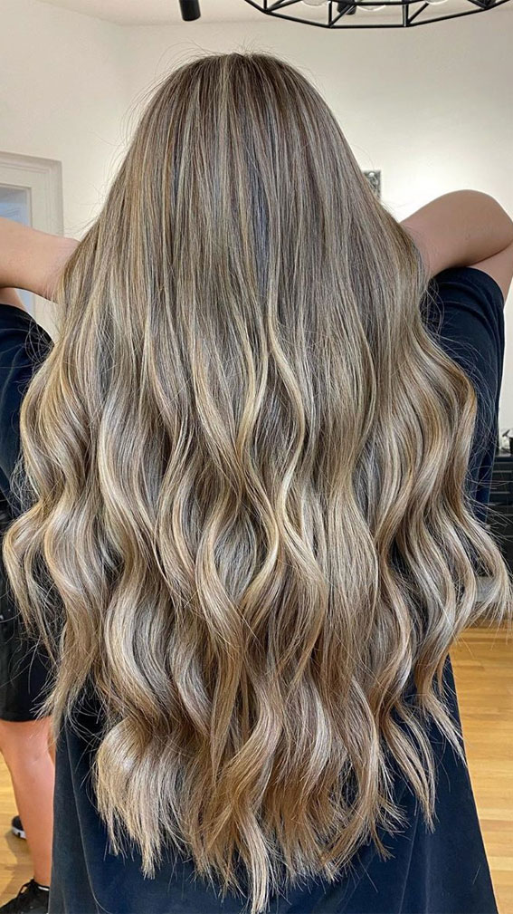 44 The Best Hair Color Ideas For Brunettes – Balayage waves