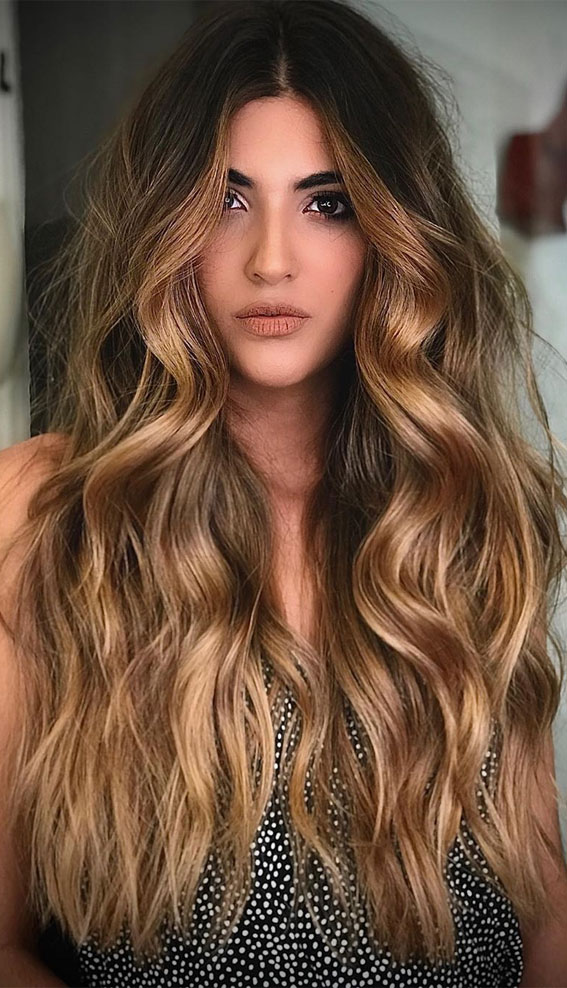 caramel hair color, balayage , brunette balayage, caramel hair color, brunette balayage #caramelhair