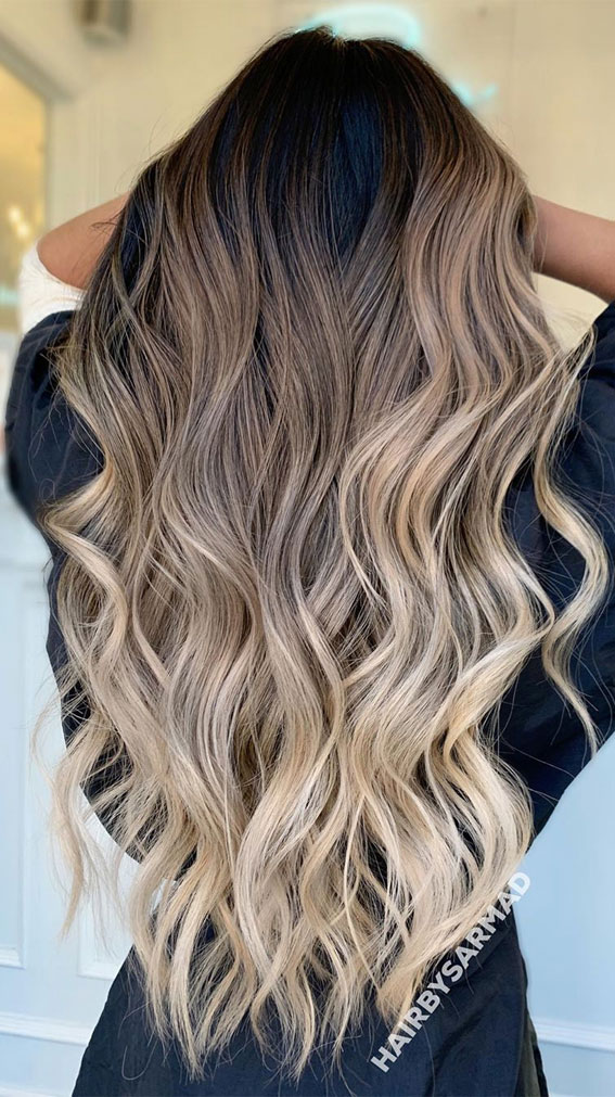 44 The Best Hair Color Ideas For Brunettes – Blonde Balayage Highlights
