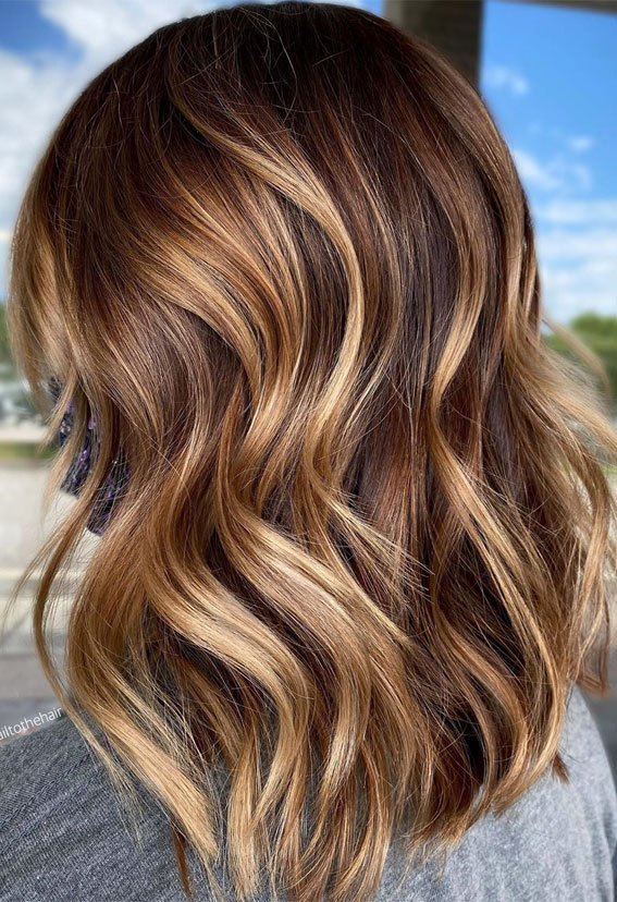 44 The Best Hair Color Ideas For Brunettes – Buttery maple syrup