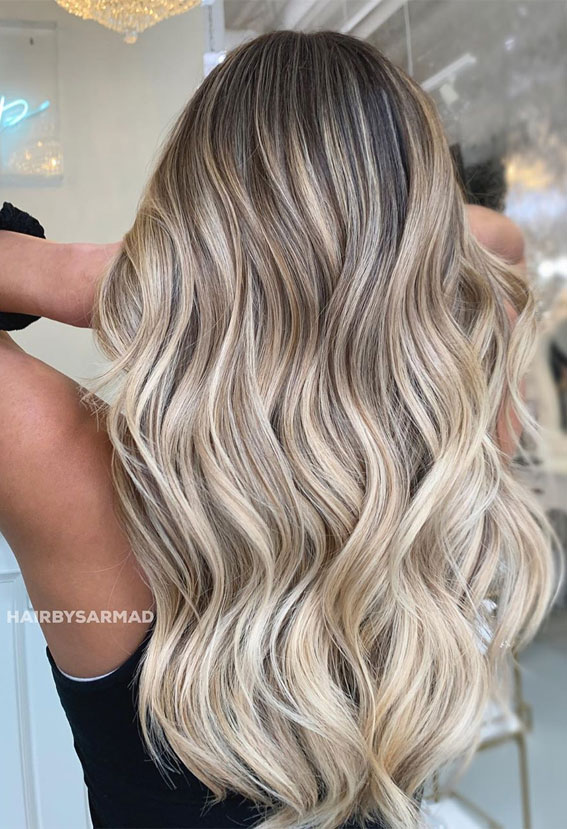 blonde balayage, dirty blonde #haircolor #blondebalayage hair color, blonde hair color