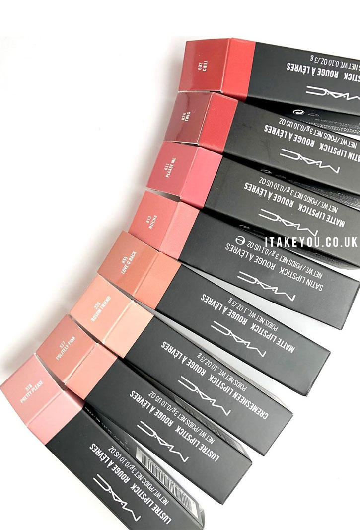 Mac Lips : Neutral Lipstick to Red Lipstick