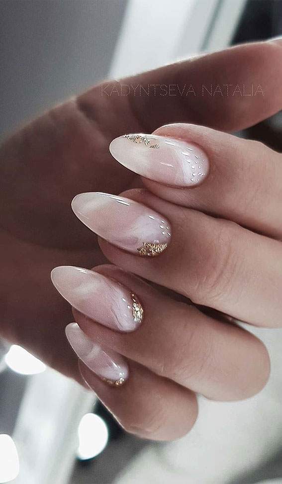 48 Most Beautiful Nail Designs to Inspire You – Blush marble nails