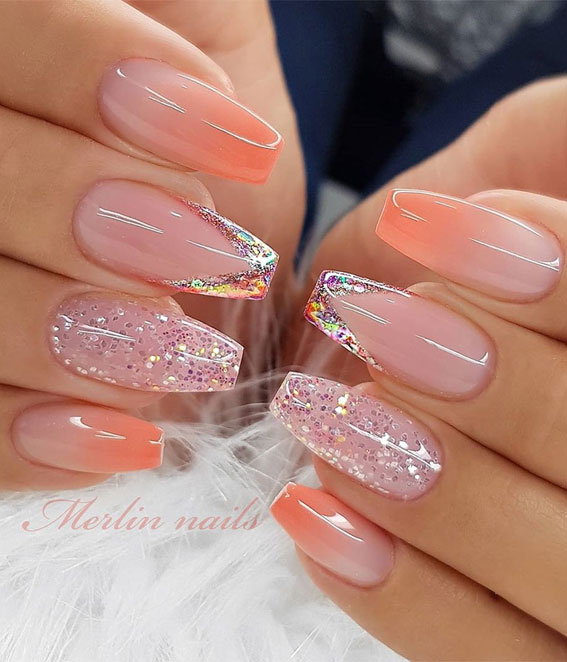 Glitter x Mirror x Studs Gorgeous nails | NAIL ART GALLERY | MARIE BEAUTY  SUPPLY
