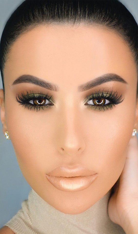 32 Glamorous Makeup Ideas For Any Occasion – Green eye makeup