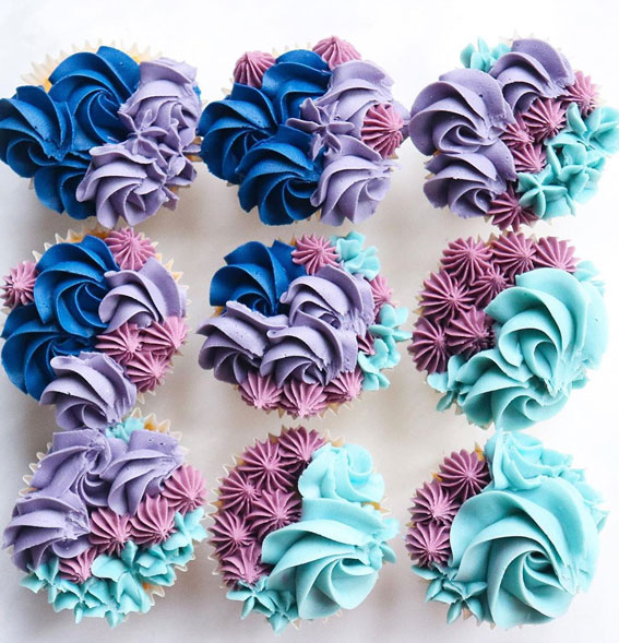 59 Pretty Cupcake Ideas for Wedding and Any Occasion : Ombré Cupcakes