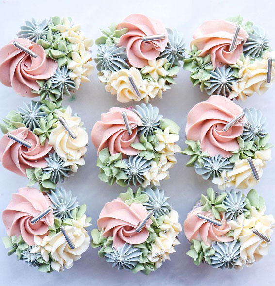 59 Pretty Cupcake Ideas for Wedding and Any Occasion : pastel cupcakes