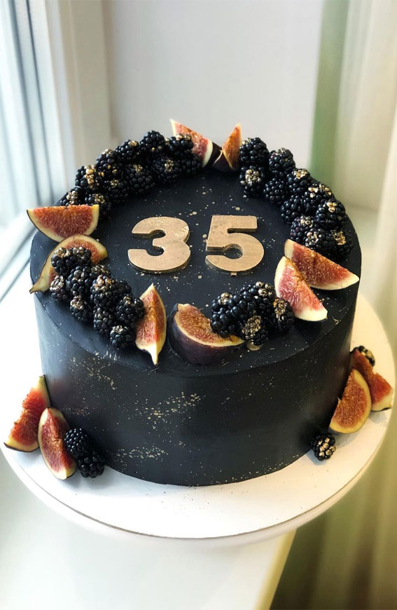 37 Pretty Cake Ideas For Your Next Celebration : Jaw Dropping Black cake