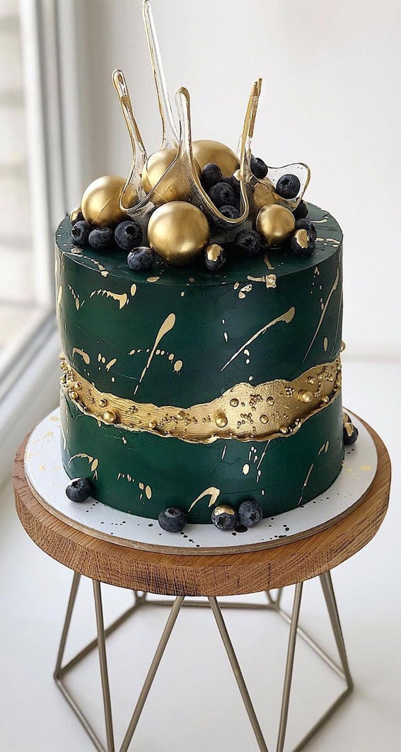 deep emerald birthday cake , birthday cake , birthday cake ideas, chocolate birthday cake design #chocolate