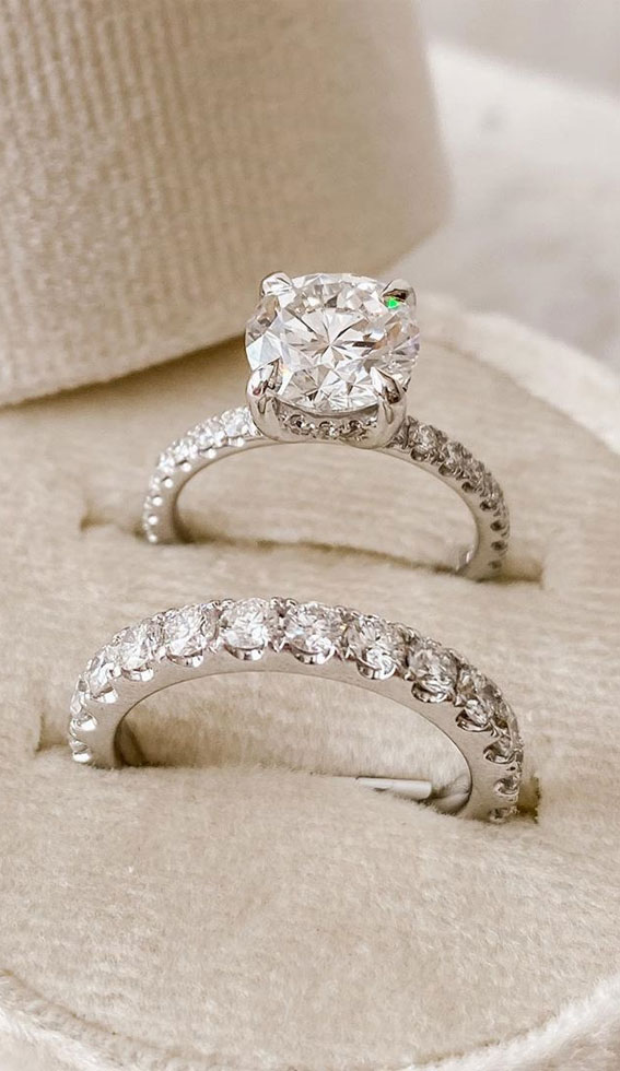 solitaire engagement ring, engagement rings with Glamorous Charm - Gorgeous engagement ring #engagementring #engaged #diamondring #diamondengagementring #wedding #engagementrings #engagementringselfie #uniqueengagementring