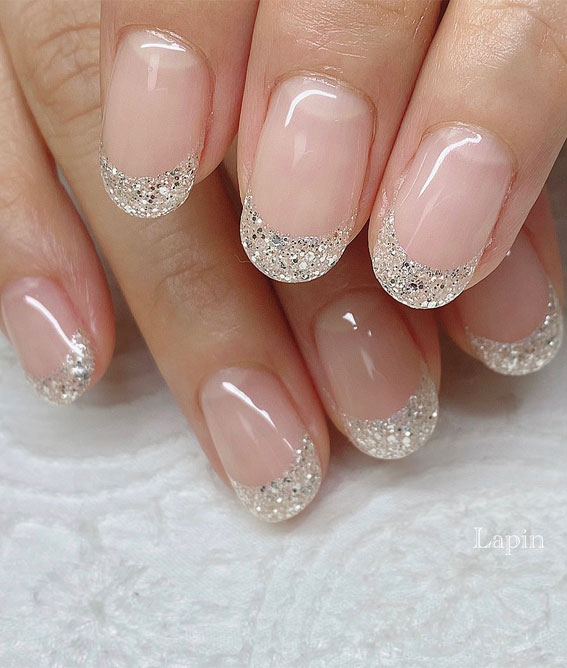 25 Glitter French Nails to Make Your Mani Sparkle and Shimmer