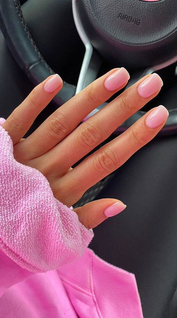 simple nude nails, pink nails, wedding nails , nude nails #nudenails #pinknails