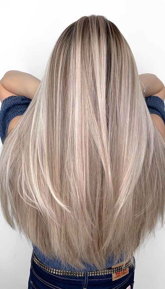 57 Cute Autumn Hair Colours and Hairstyles : Blonde babylights