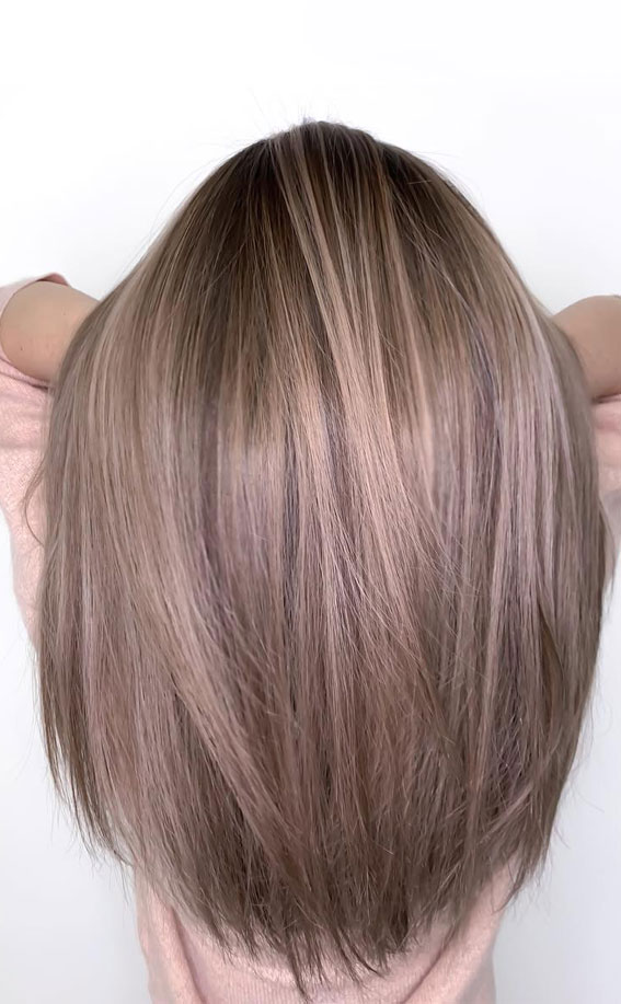 57 Cute Autumn Hair Colours and Hairstyles : Subtle rose gold